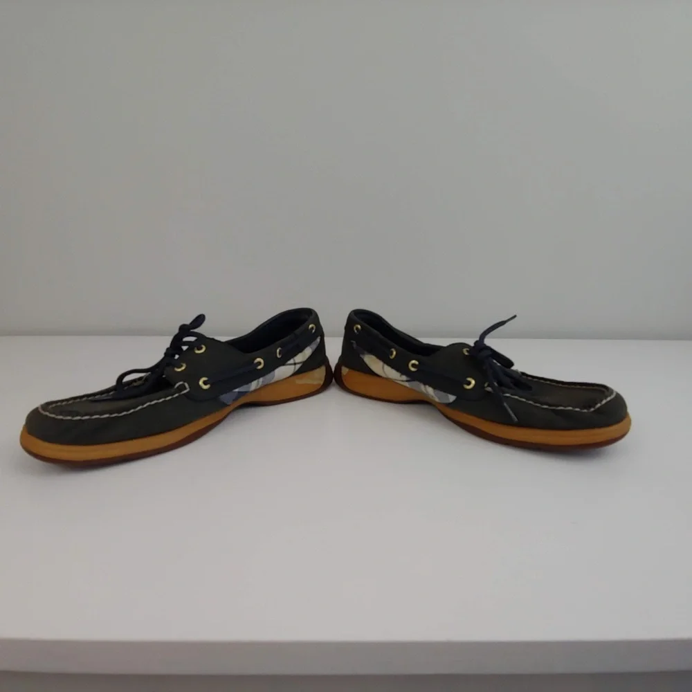 Mens 9 Sperry‎ Top-Sider boat shoes blue white